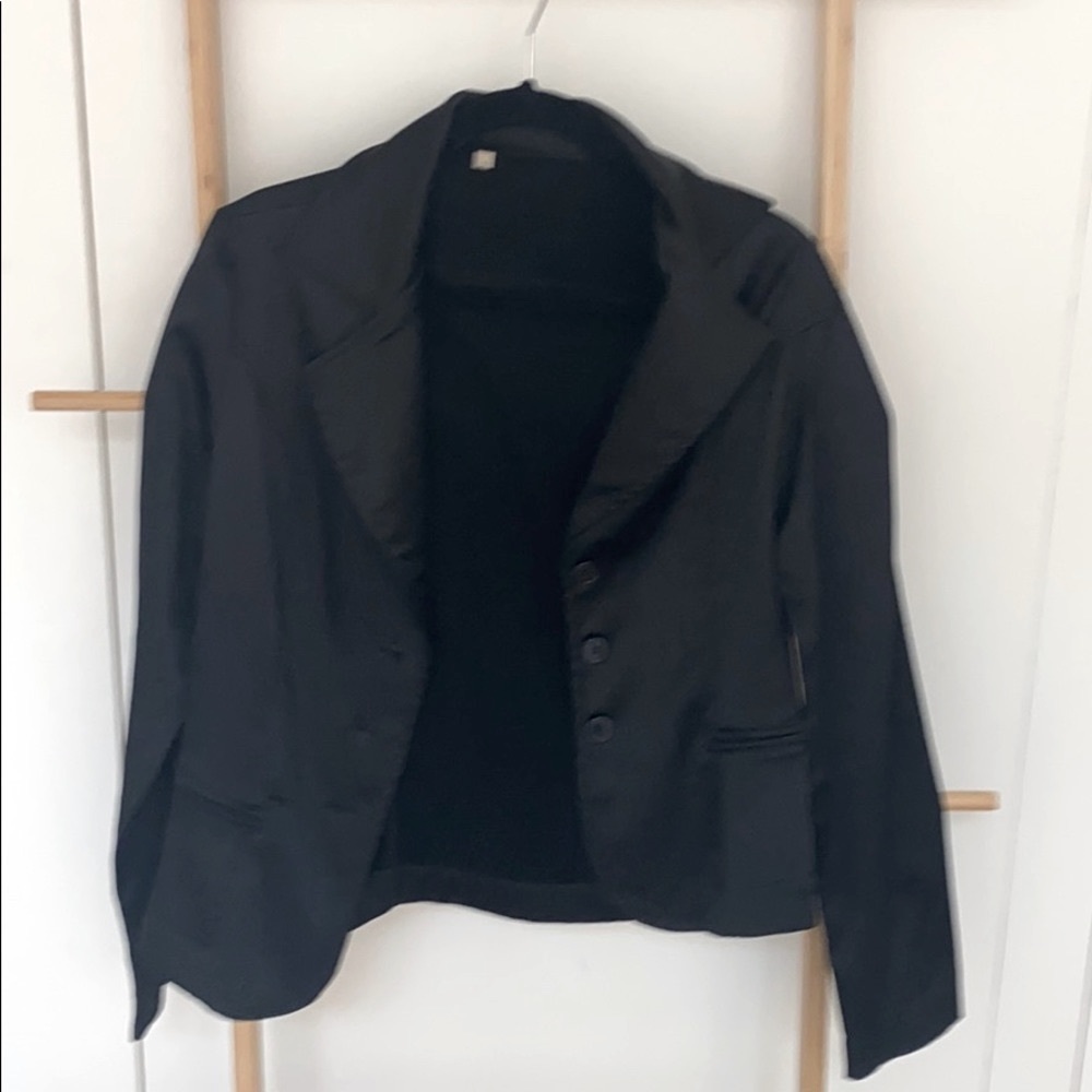 Black basic blazer